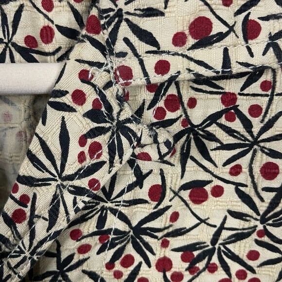 Wallace & Barnes Shirt Mens Small Beige Floral All Over Print Camp Loop Collar - Picture 6 of 12